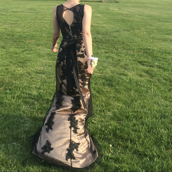 Custom Lace Gown Size 4 Evening/Prom/Pagaent Dress - Picture 10 of 16